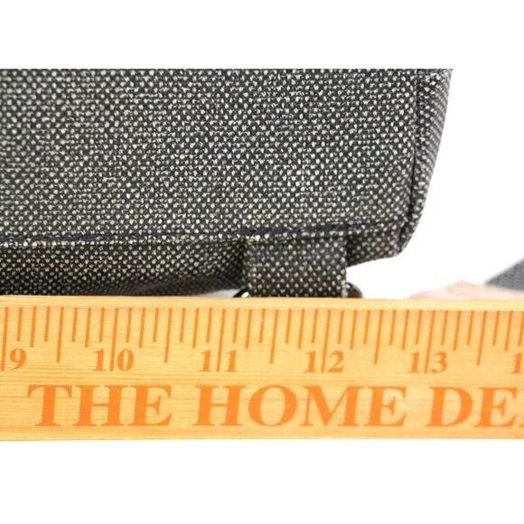 Sherpani GRAY CANVAS LEATHER HANDLES BACKPACK CONVERTIBLE SHOULDER BAG PURSE - Picture 13 of 14